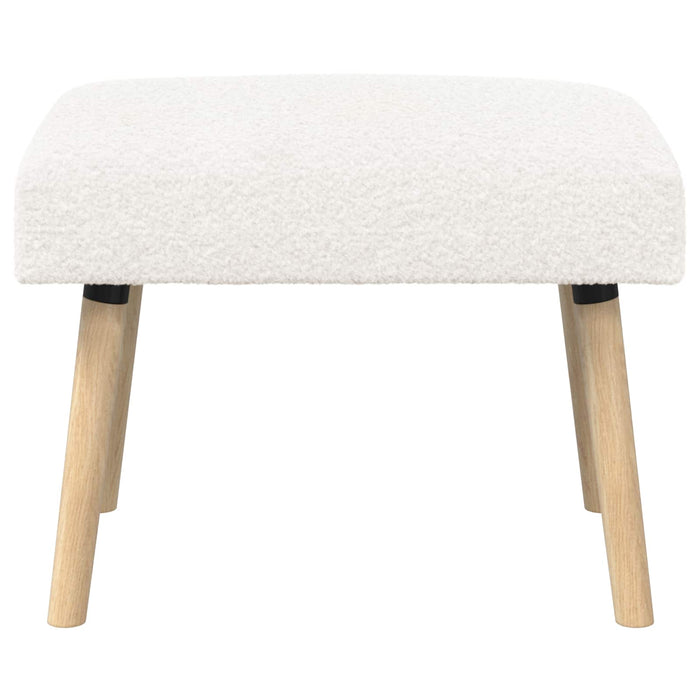 bancă Simplu Crem 60 x 40 x 45 cm Bouclé WALTI