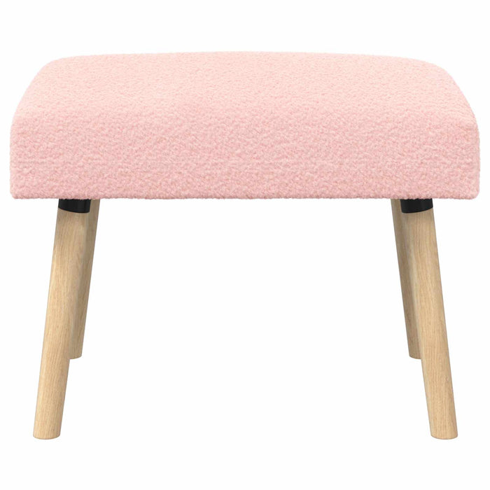 bancă Simplu Roz 60 x 40 x 45 cm Bouclé WALTI