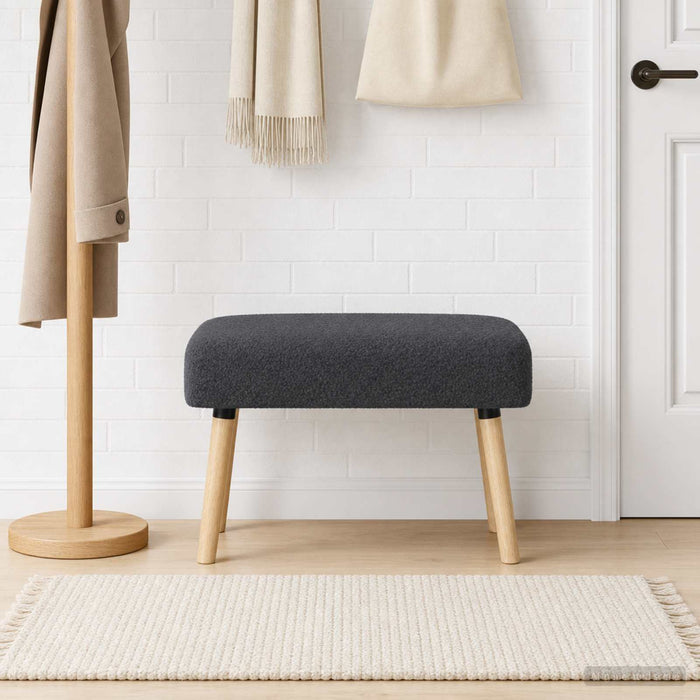 bancă Simplu Gri închis 60 x 40 x 45 cm Bouclé - WALTI WALTI