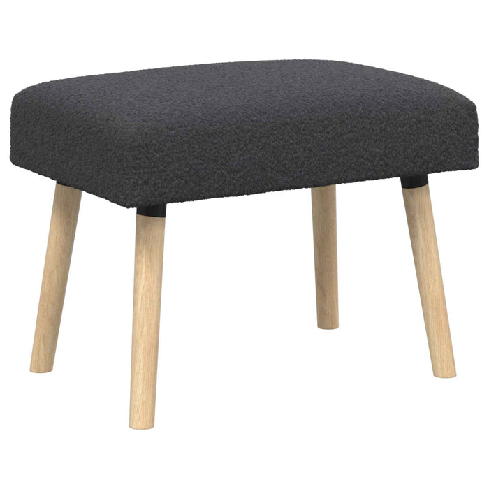 bancă Simplu Gri închis 60 x 40 x 45 cm Bouclé WALTI