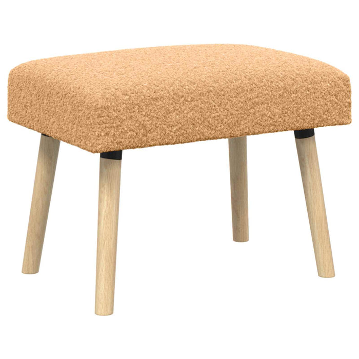 bancă Simplu Bej 60 x 40 x 45 cm Bouclé WALTI