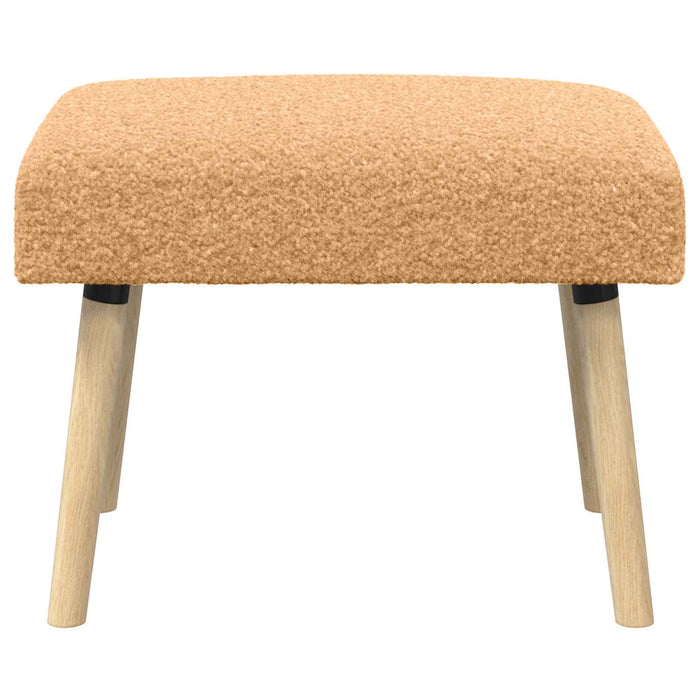 bancă Simplu Bej 60 x 40 x 45 cm Bouclé WALTI