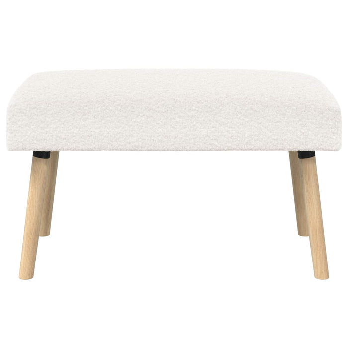 bancă Simplu Crem 80 x 40 x 46 cm Bouclé WALTI