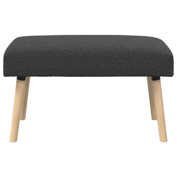 bancă Simplu Gri închis 80 x 40 x 46 cm Bouclé WALTI