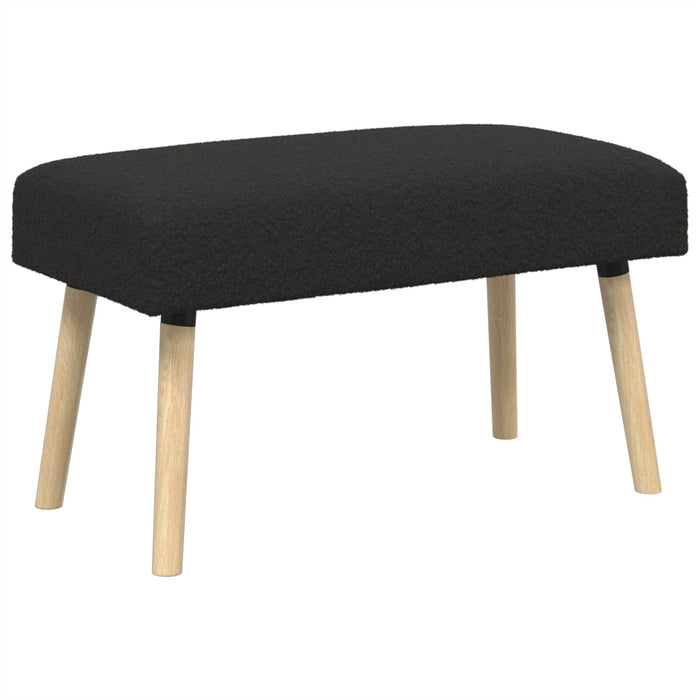 bancă Simplu Negru 80 x 40 x 46 cm Bouclé WALTI