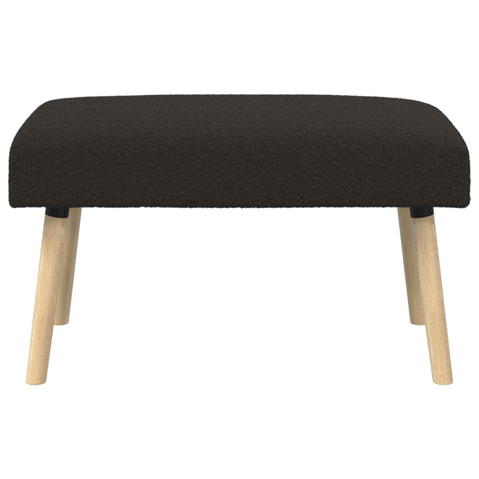 bancă Simplu Negru 80 x 40 x 46 cm Bouclé WALTI