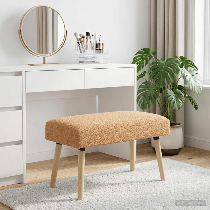 bancă Simplu Bej 80 x 40 x 46 cm Bouclé - WALTI WALTI