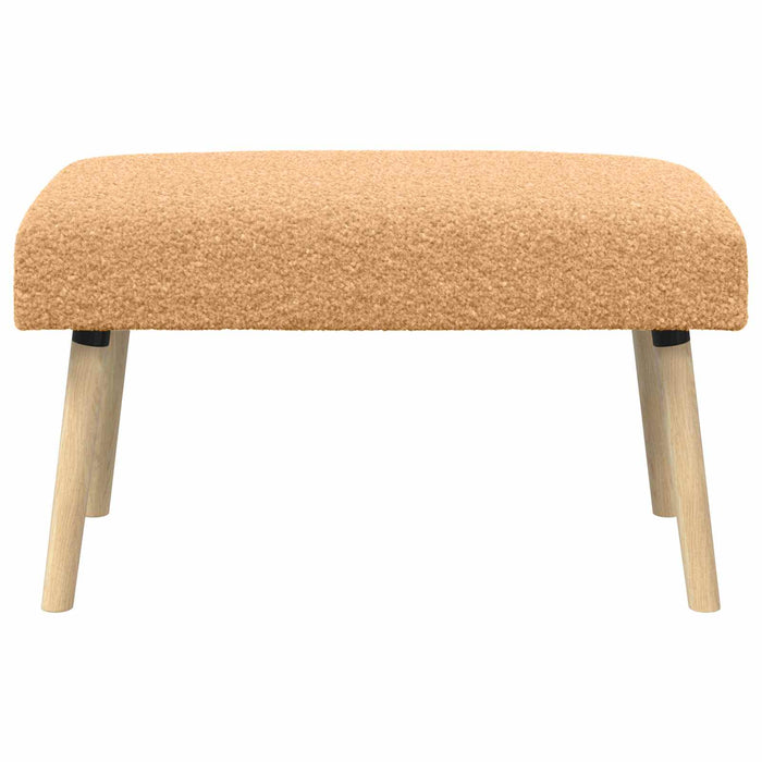 bancă Simplu Bej 80 x 40 x 46 cm Bouclé WALTI
