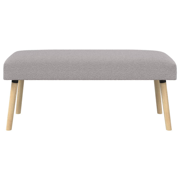 bancă Simplu Gri deschis 110 x 40 x 46 cm Bouclé WALTI
