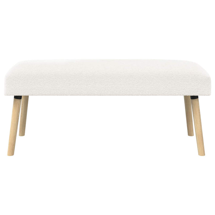 bancă Simplu Crem 110 x 40 x 46 cm Bouclé WALTI