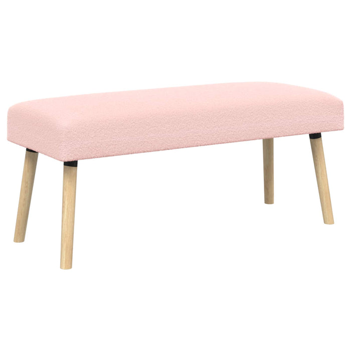 bancă Simplu Roz 110 x 40 x 46 cm Bouclé WALTI