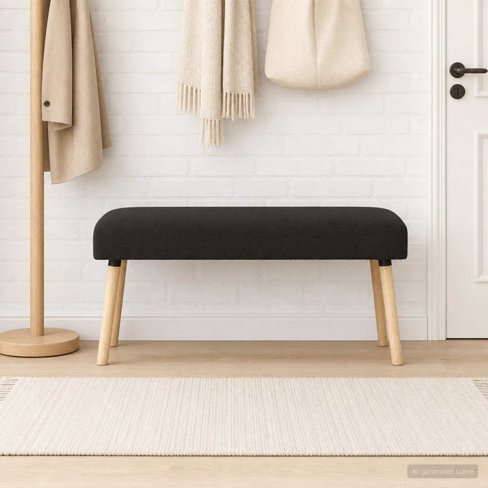 bancă Simplu Negru 110 x 40 x 46 cm Bouclé - WALTI WALTI