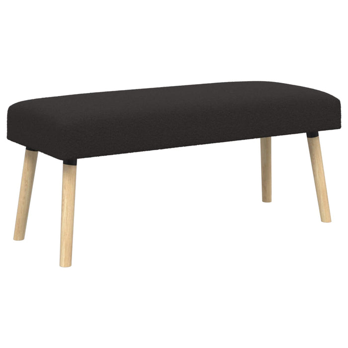 bancă Simplu Negru 110 x 40 x 46 cm Bouclé WALTI