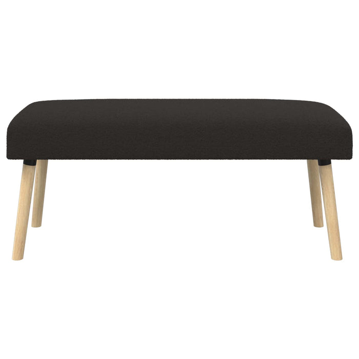 bancă Simplu Negru 110 x 40 x 46 cm Bouclé WALTI