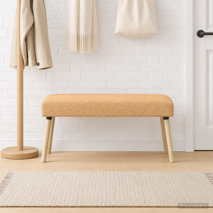 bancă Simplu Bej 110 x 40 x 46 cm Bouclé - WALTI WALTI