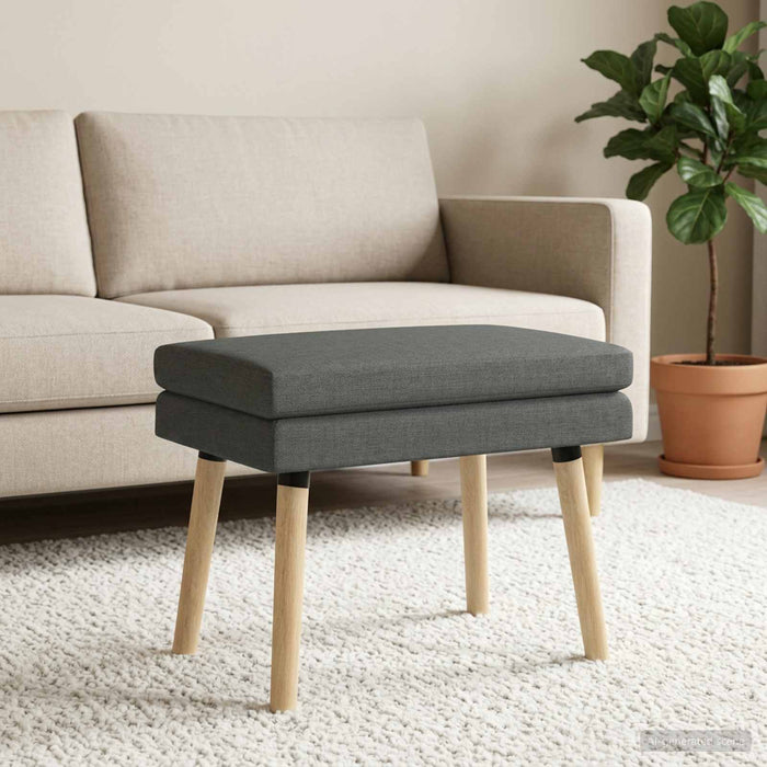 Bancă cu două straturi Gri închis 60 x 40 x 46 cm Țesătură - WALTI WALTI