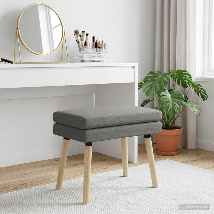 Bancă cu două straturi Gri închis 60 x 40 x 46 cm Țesătură - WALTI WALTI