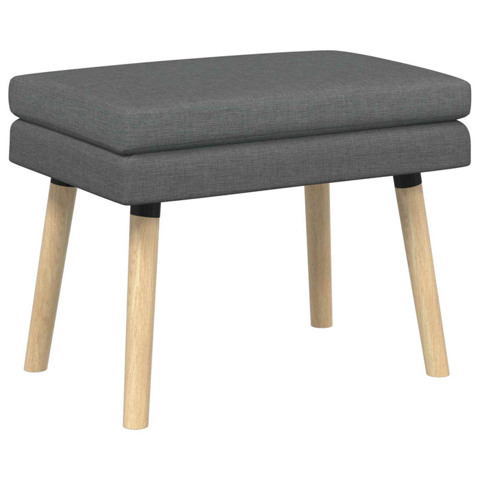 Bancă cu două straturi Gri închis 60 x 40 x 46 cm Țesătură WALTI