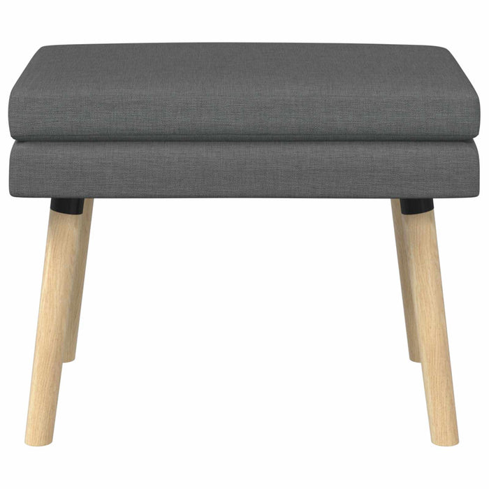 Bancă cu două straturi Gri închis 60 x 40 x 46 cm Țesătură WALTI