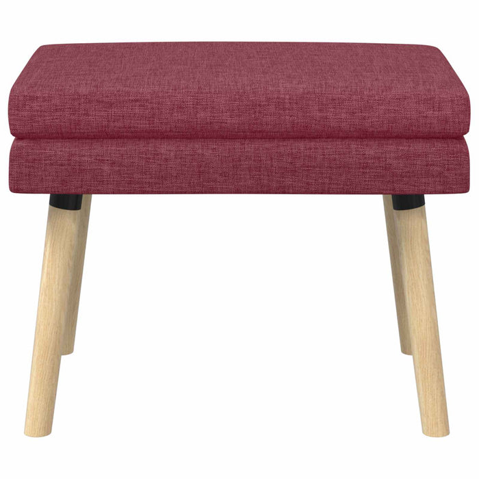 Bancă cu două straturi Roșu Vin 60 x 40 x 46 cm Țesătură WALTI