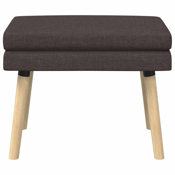 Bancă cu două straturi Maro închis 60 x 40 x 46 cm Țesătură WALTI