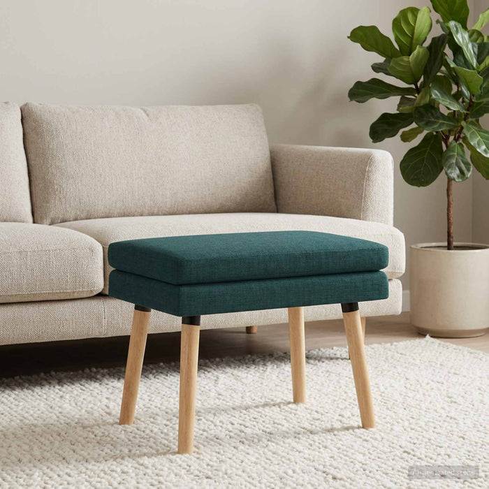 Bancă cu două straturi Verde închis 60 x 40 x 46 cm Țesătură WALTI