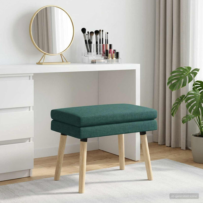 Bancă cu două straturi Verde închis 60 x 40 x 46 cm Țesătură WALTI
