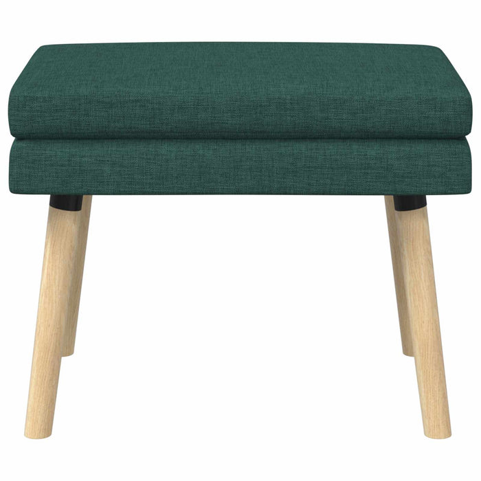 Bancă cu două straturi Verde închis 60 x 40 x 46 cm Țesătură WALTI
