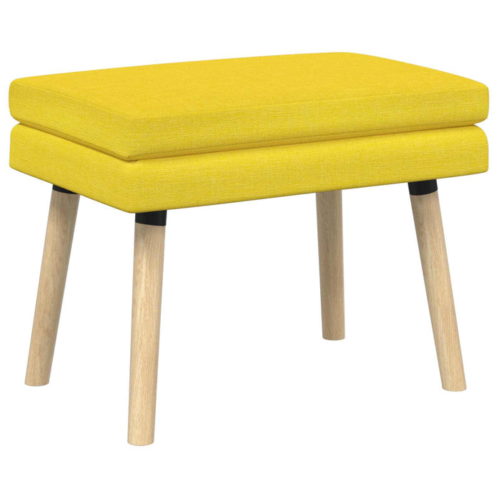 Bancă cu două straturi Galben Deschis 60 x 40 x 46 cm Țesătură WALTI
