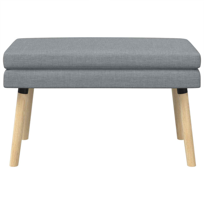 Bancă cu două straturi Gri deschis 80 x 40 x 47 cm Țesătură WALTI