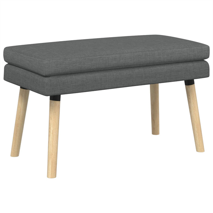 Bancă cu două straturi Gri închis 80 x 40 x 47 cm Țesătură WALTI