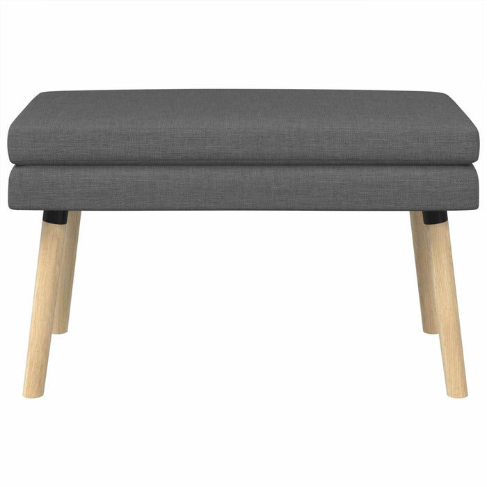 Bancă cu două straturi Gri închis 80 x 40 x 47 cm Țesătură WALTI
