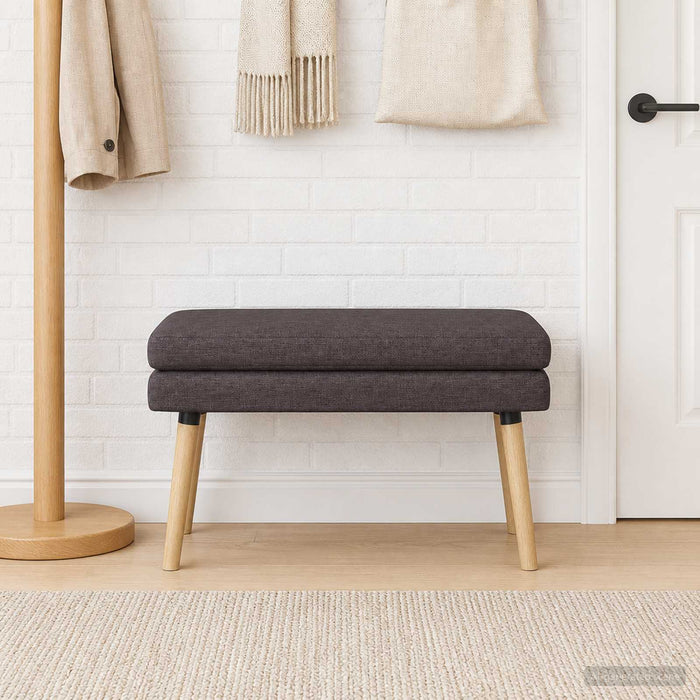 Bancă cu două straturi Maro închis 80 x 40 x 47 cm Țesătură - WALTI WALTI