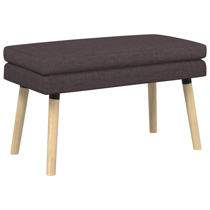 Bancă cu două straturi Maro închis 80 x 40 x 47 cm Țesătură WALTI