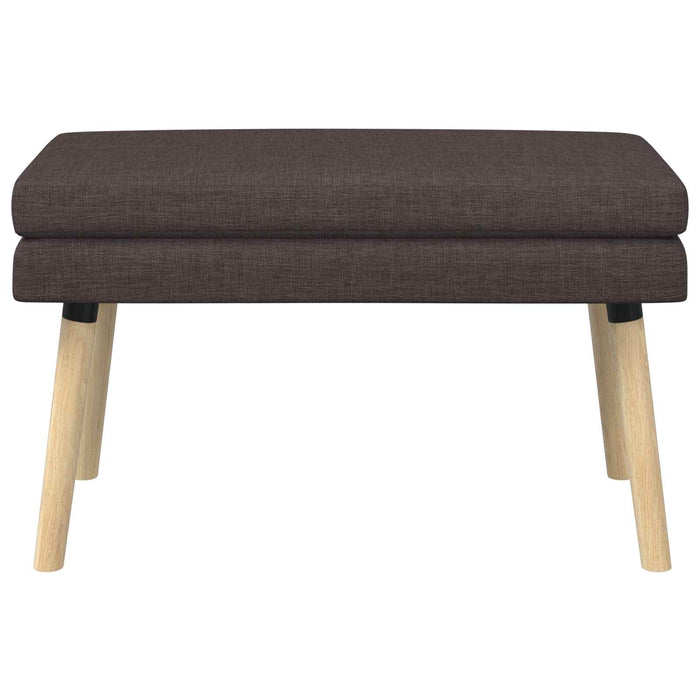 Bancă cu două straturi Maro închis 80 x 40 x 47 cm Țesătură WALTI