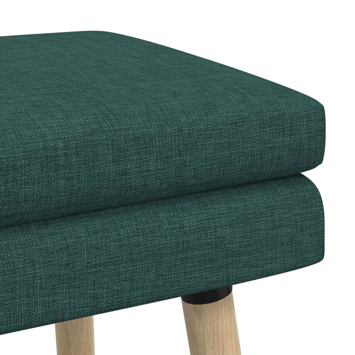 Bancă cu două straturi Verde închis 80 x 40 x 47 cm Țesătură WALTI