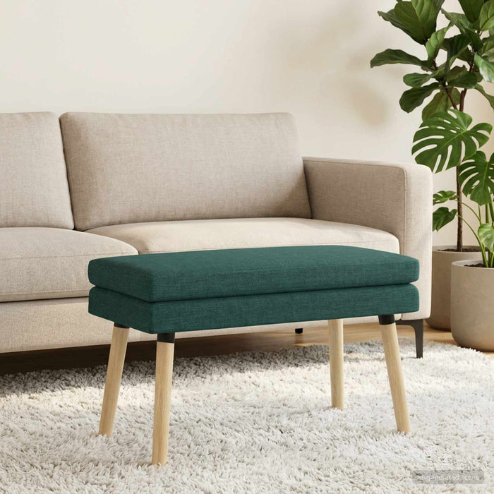 Bancă cu două straturi Verde închis 80 x 40 x 47 cm Țesătură - WALTI WALTI