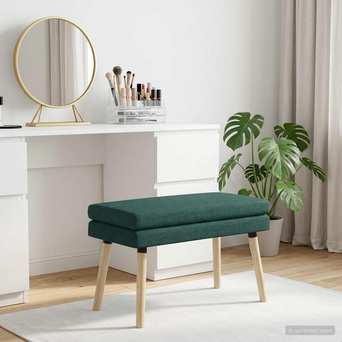 Bancă cu două straturi Verde închis 80 x 40 x 47 cm Țesătură - WALTI WALTI