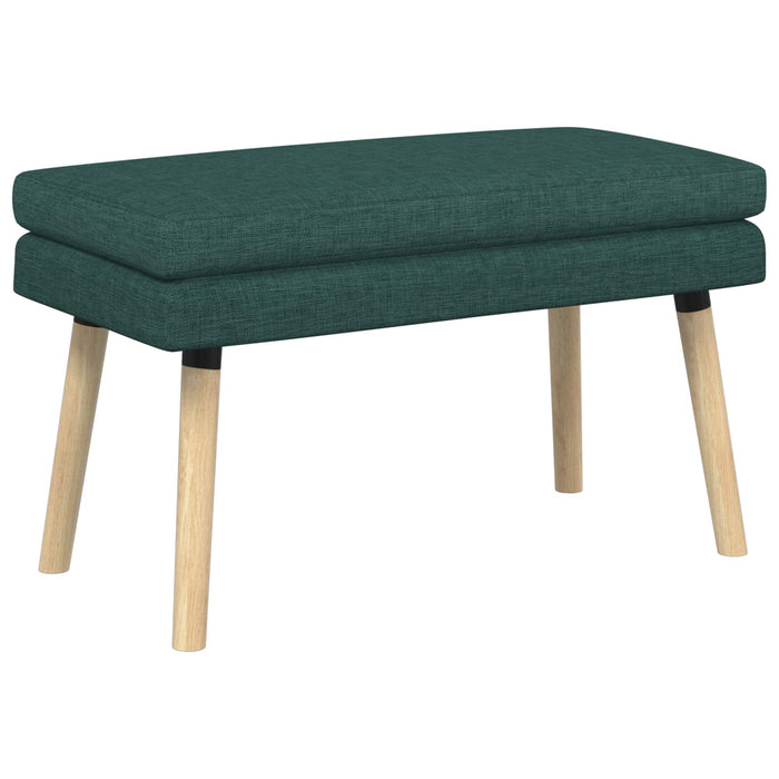 Bancă cu două straturi Verde închis 80 x 40 x 47 cm Țesătură WALTI