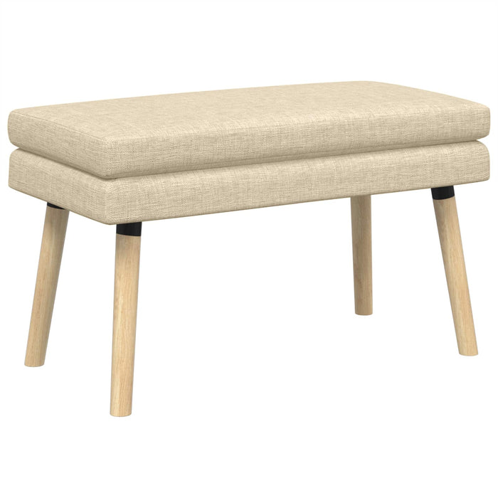 Bancă cu două straturi Crem 80 x 40 x 47 cm Țesătură WALTI