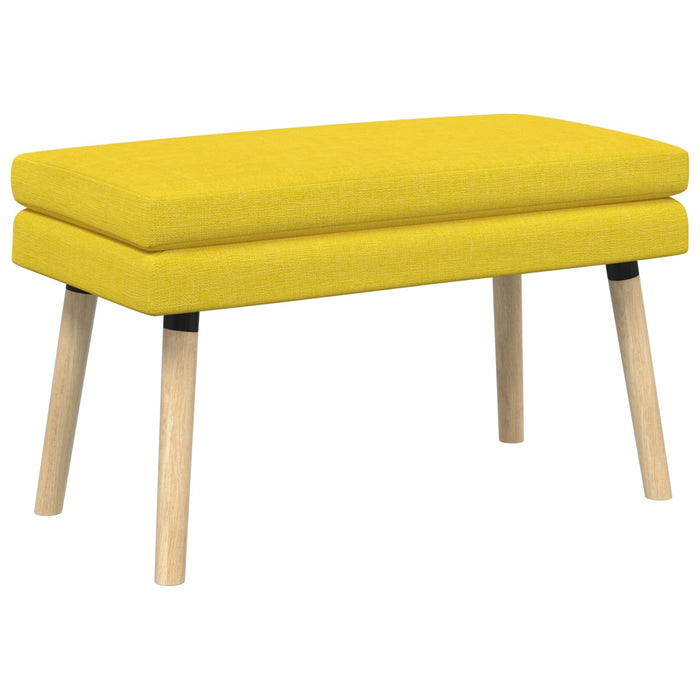 Bancă cu două straturi Galben Deschis 80 x 40 x 47 cm Țesătură WALTI