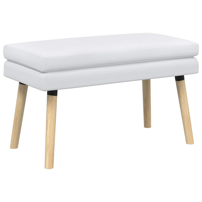 Bancă cu două straturi Alb 80 x 40 x 47 cm Țesătură WALTI
