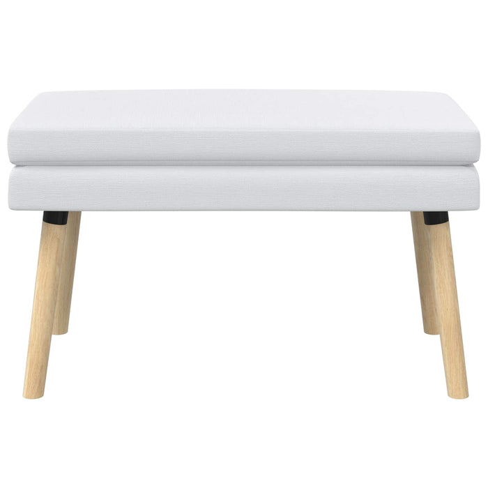Bancă cu două straturi Alb 80 x 40 x 47 cm Țesătură WALTI