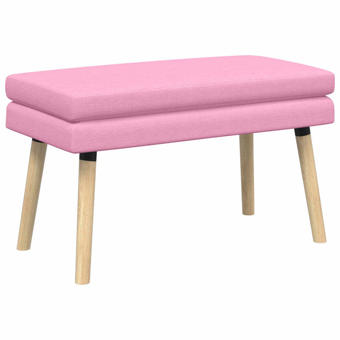 Bancă cu două straturi Roz 80 x 40 x 47 cm Țesătură WALTI