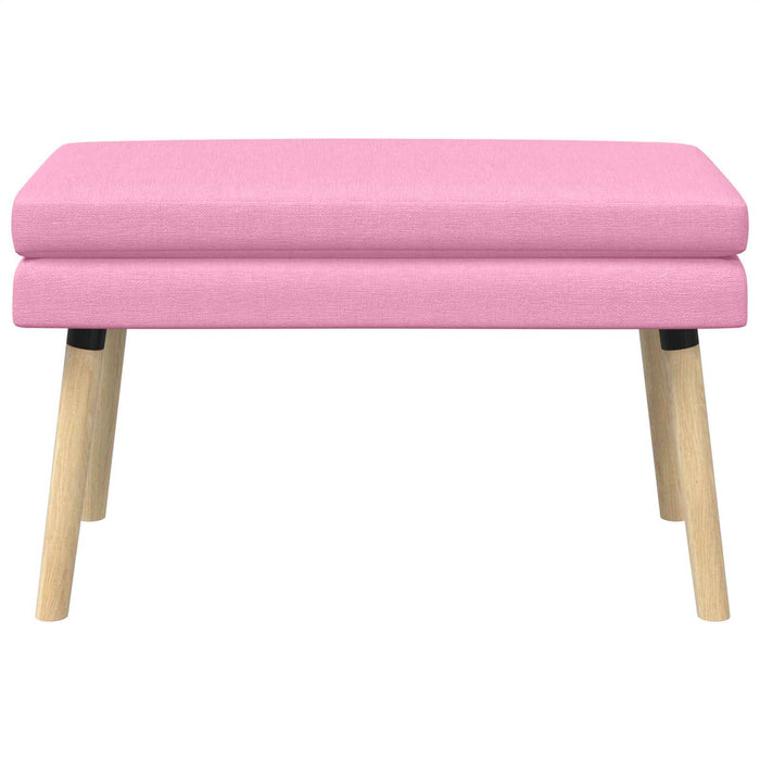 Bancă cu două straturi Roz 80 x 40 x 47 cm Țesătură WALTI