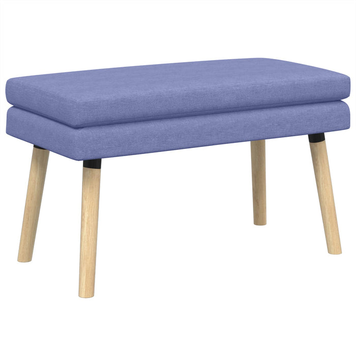 Bancă cu două straturi Albastru Jeans 80 x 40 x 47 cm Țesătură WALTI