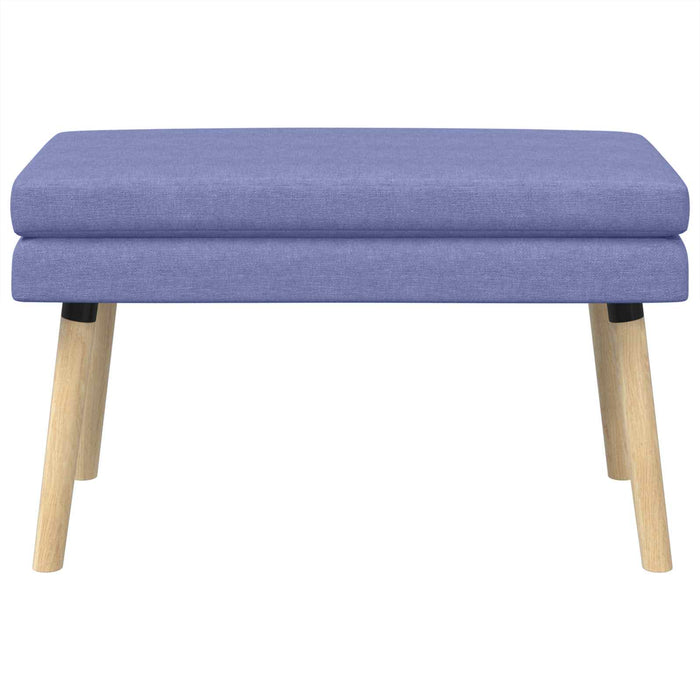 Bancă cu două straturi Albastru Jeans 80 x 40 x 47 cm Țesătură WALTI