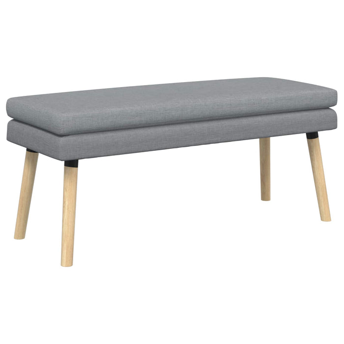 Bancă cu două straturi Gri deschis 110 x 40 x 47 cm Țesătură WALTI