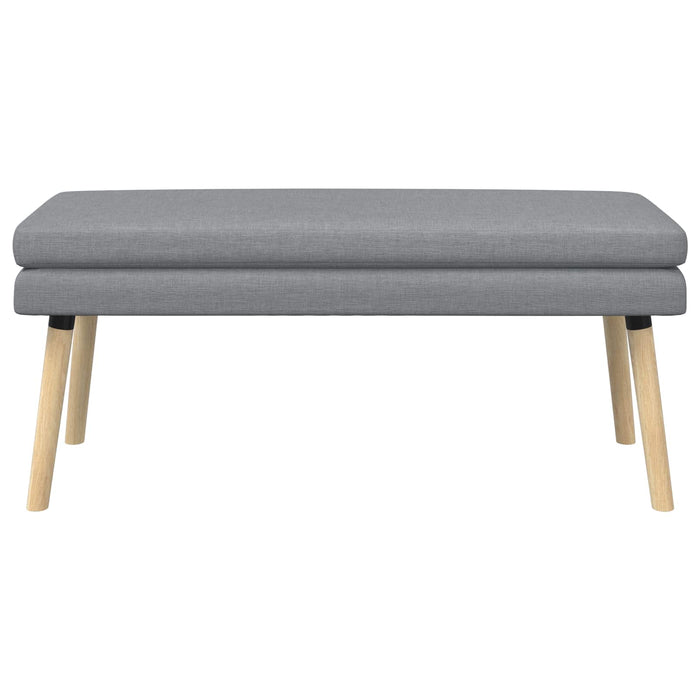 Bancă cu două straturi Gri deschis 110 x 40 x 47 cm Țesătură WALTI