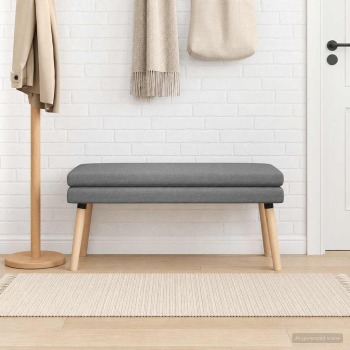 Bancă cu două straturi Gri închis 110 x 40 x 47 cm Țesătură - WALTI WALTI